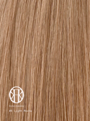 Beige mocha light brown hair extensions #8