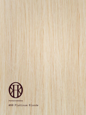 Platinum blonde hair extensions #60