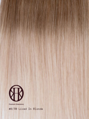Balayage lived in blonde hair extensions #8